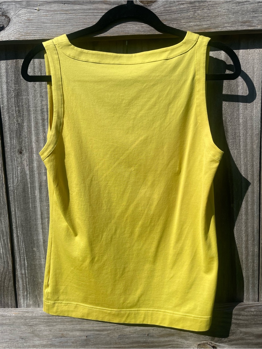 Akris Punto Bright Lime V-Neck Sleeveless Tank Sz 10 - Picture 8 of 9